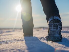 marcher en hiver