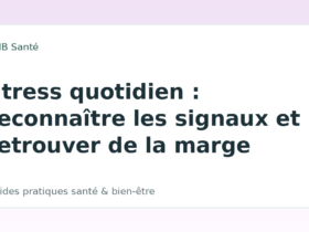 Stress quotidien : reconnaître les signaux et retrouver de la marge